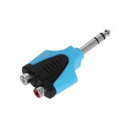 Adam Hall 4 STAR AY RF2 JM3 BLU Line Adaptador 2 RCA hembra a TRS macho