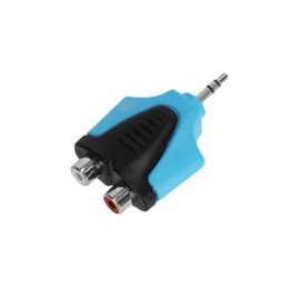Adam Hall 4 STAR AY RF2 MM3 BLU Line Adaptador 2 RCA hembra a minijack macho