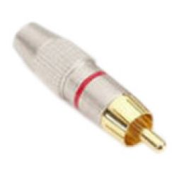 Adam Hall 7620 Conector aereo RCA rojo Conector RCA para audio