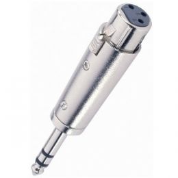 Adam Hall Adaptador XLR hembra a Jack macho 7856 Adaptador de XLR hembra a Jack 6,3 mm macho estéreo