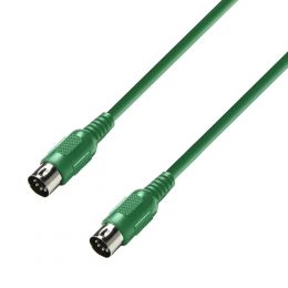 Adam Hall K3MIDI0150GRN Cable midi de 1.5m. verde