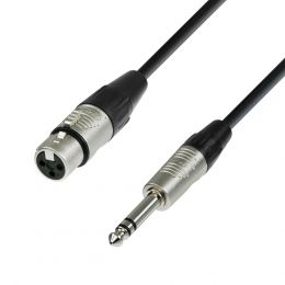 Adam Hall K4BFV0150 Cable de Micro Rean XLR hembra a Jack estéreo 1,5m