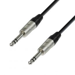 Adam Hall K4BVV0060 Cable de audio Jack estéreo a Jack estéreo de 0,6 m.