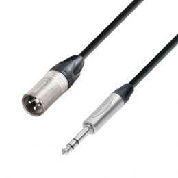 Adam Hall K5BMV0150 Cable de micro Neutrik XLR macho a Jack estéreo 1,5m
