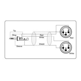 Adam Hall KCREF7123 Cable de audio de 2 XLR macho a Minijack macho de 3 m. adam-hall_kcref7123-imagen-1-thumb