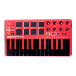 Akai MPK mini MkII Rojo Teclado controlador MIDI de 25 notas akai_akai-mpk-mini-mk2-red-imagen-2-thumb