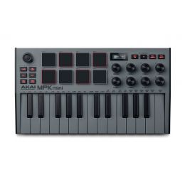 Akai Professional MPK Mini MK3 Grey Teclado controlador MIDI de 25 notas