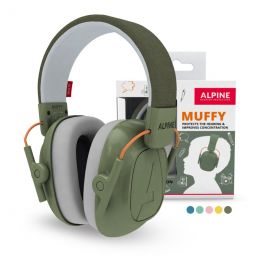 Alpine Hearing Protection Muffy 2.0 Green Auriculares de protección auditiva