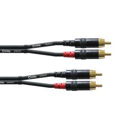 Cordial CFU 1.5 CC Cable de 2 RCA macho a 2 RCA macho de 1.5 m