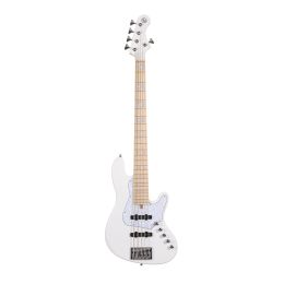 Cort NJS5 WHT W/case Bajo eléctrico de 4 cuerdas