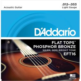 D'Addario EFT16 Flat Tops Phosphor Bronze Regular [12-53]