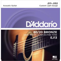D'Addario EJ13 - 80/20 Bronze Custom Light [11-52]
