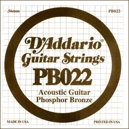 D'Addario PB022 Cuerda suelta entorchada para guitarra acústica 022