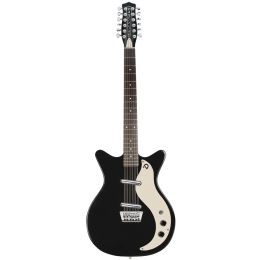 Danelectro 12S BLK Guitarra eléctrica retro