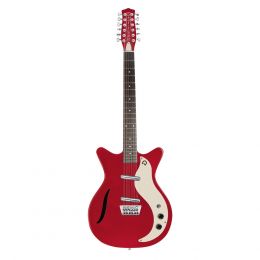 Danelectro Vintage 12 Red Metallic Guitarra eléctrica de 12 cuerdas