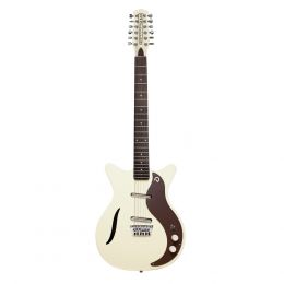 Danelectro Vintage 12 White Guitarra eléctrica de 12 cuerdas
