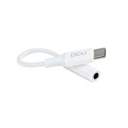 DCU Tecnologic Adaptador USB C a jack 3.5 mm Cable adaptador USB C a Audio/AUX jack 3.5 mm