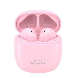 DCU Tecnologic Auriculares Mini Mate Bluetooth 5.1 rosa Mini Auriculares Bluetooth v5.1 con Touch Control