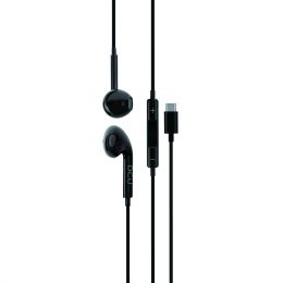 DCU Tecnologic Auriculares USB Tipo C Stereo Negro