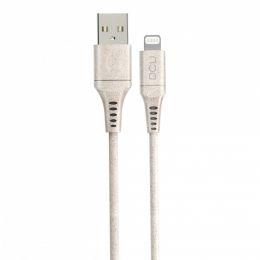 DCU Tecnologic Cable Lightning para iPhone/iPad ECO Friendly 1.5 m Cable de carga y sincronización móvil de alta calidad