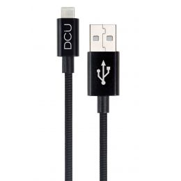 DCU Tecnologic Conexión USB Tipo C – USB Soft Negro 1m