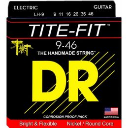 DR Strings LH-9 TITE-FIT Juego de cuerdas light-heavy para guitarra eléctrica 