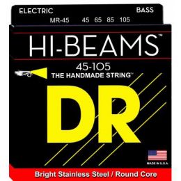 DR Strings MR-45 HI-BEAM Juego de cuerdas medium para bajo eléctrico 