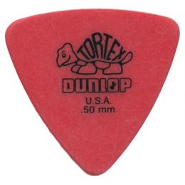 Dunlop Púa Player Tortex Triangle 0,50mm Púa para bajo eléctrico y acústico