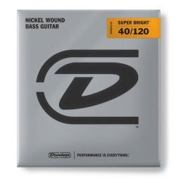 Dunlop Níquel Super Bright 40-120 Juego de 5 cuerdas para bajo eléctrico