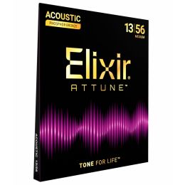 Elixir strings Juego Acústica Attune 92/8 Phosphor BZ. Medium 13-56