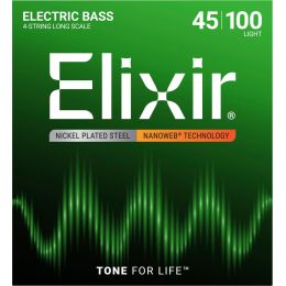 Elixir strings Juego Bajo Nanoweb L 45-100