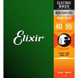 Elixir strings Nickel 14002 40-95 Juego de cuerdas para bajo eléctrico