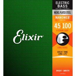 Elixir strings Nickel 14052 45-100 Juego de cuerdas para bajo eléctrico