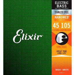 Elixir strings Stainless Steel 14677 45-105 Juego de cuerdas para bajo eléctrico