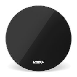 Evans BD16RB-NP Parche de bombo negro de 16" sin puerto