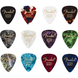 Fender 351 Shape Celluloid Medley Extra Heavy  Púas para guitarra