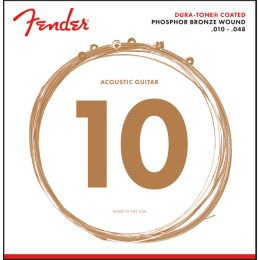 Fender 860XL Dura Tone 10-48 Cuerdas para guitarra acústica