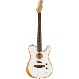 Fender Acoustasonic Player Telecaster Arctic White Guitarra electroacústica híbrida