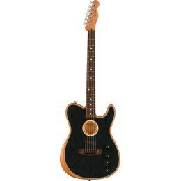 Fender Acoustasonic Player Telecaster Black Guitarra electroacústica híbrida