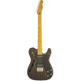 Fender Modern Player Telecaster MN Thinline Deluxe Black Transparent