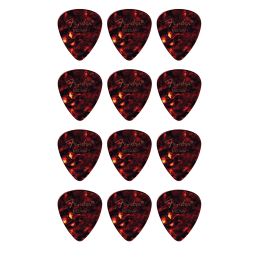 Fender 451 Shape Medium Tortoise Shell Pack de 12 púas