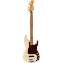 Fender Player Plus Precision Bass PF Olympic Pearl Bajo eléctrico de 4 cuerdas