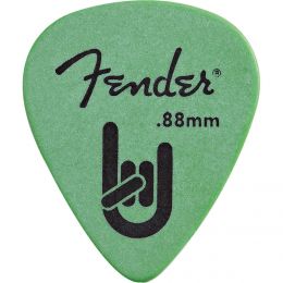 Fender Púa Rock on Touring 0,88mm Surf Green Púa Fender para guitarra y bajo