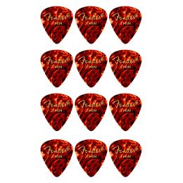 Fender 451 Shape Thin Tortoise Shell Pack de 6 púas