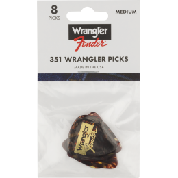Fender Wrangler 351 Shape Tortoiseshell Pack de 8 púas