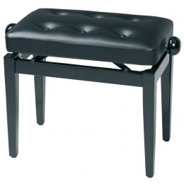 Gewa Banqueta de piano Deluxe negro brillante (B-Stock) Banqueta para piano con tapizado