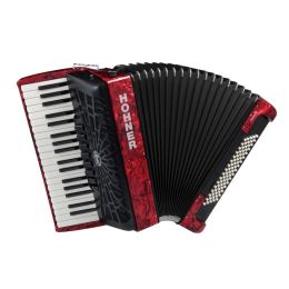 Hohner Bravo III 80 A16432 Silentkey Roja Acordeon de 80 bajos