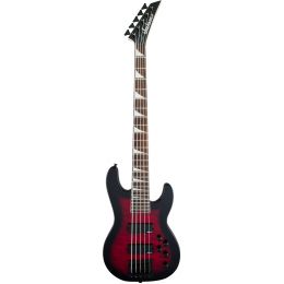 Jackson JS Concert Bass JS3VQ Transparent Red Burst