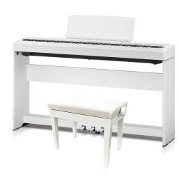 Kawai ES 120 W Blanco Pack Accesorios Piano de escenario digital de 88 teclas + Mueble + Pedalera + Banqueta