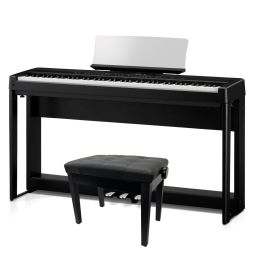 Kawai ES 520 Negro Pack Accesorios Piano de escenario digital de 88 teclas + Mueble + Pedalera + Banqueta